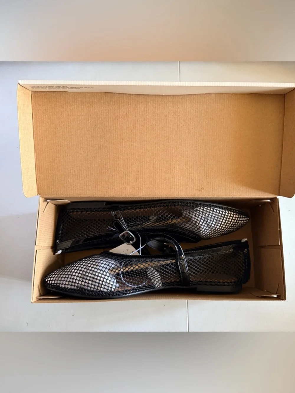 a new day Women's Issa Mesh Mary Jane Ballet Flats w/ Memory Foam Insole Size 10